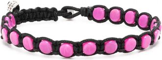 Isabel Marant Crystal Embellished Bracelet In Fuchsia-Black