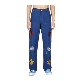 Sky High Farm Broeken - Heren - Straight fit broeken - Blauw - S - Katoen - Broeken