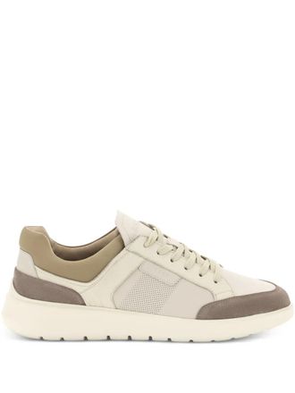 Boggi Milano Nimbus leather sneakers - men - Calf Leather/Polyamide/Elastane/Fabric/Rubber - 10 - Neutrals