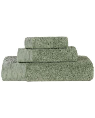 Superior Rayon Eco-Friendly Fluffy Soft Modern Solid 3Pc Towel Set