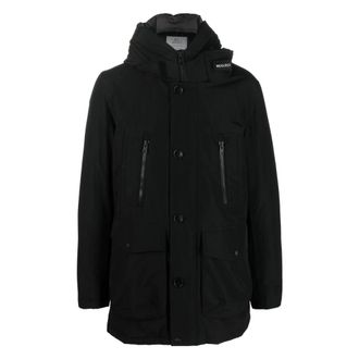 Woolrich Hombre, Abrigos, Negro, Talla: XL