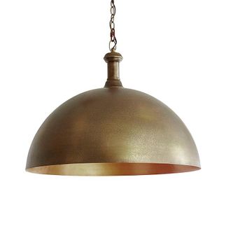 Ballard Designs Bodhi Dome Pendant - Antique Brass, 22 x 30 - Ballard Designs