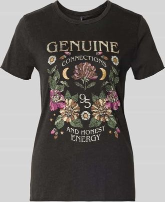 Only Regular Fit T-Shirt aus reiner Baumwolle Modell LUCY in Black, Gr&ouml;&szlig;e XL