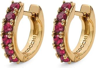 Emanuele Bicocchi Orecchini a cerchio con logo inciso - Oro