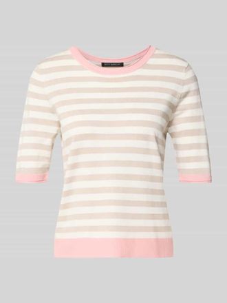 Betty Barclay Strickshirt aus Viskose-Mix mit Rundhalsausschnitt in Rose, Gr&ouml;&szlig;e 46