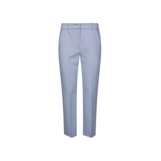 Max Mara Broeken, Dames, Blauw, 2Xl, Rechte Pijp Broek Rana Celeste