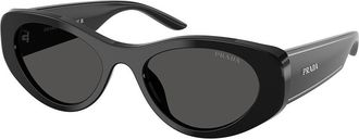 Prada PR D23SU 16K08Z Womens Sunglasses Black Size 53
