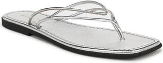 Veronica Beard Clea Flip Flop in Clear/Silver at Nordstrom, Size 11