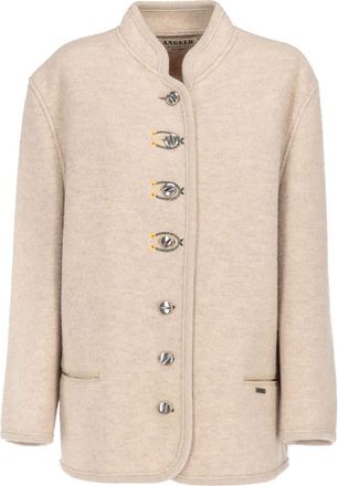 A.N.G.E.L.O. Vintage Cult 1990s virgin-wool coat - women - Virgin Wool - 48 - Neutrals