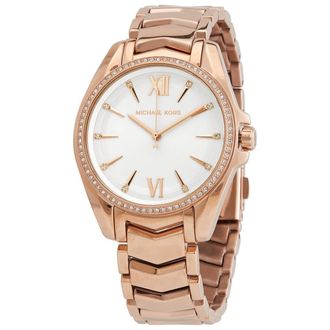 Michael Kors Whitney Quartz Crystal White Dial Ladies Watch MK6694