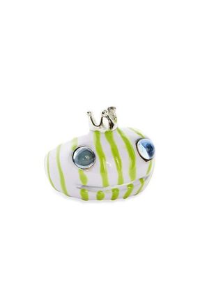 Collina Strada Frog Prince Recycled Pewter Ring in Lilac Green Stripe at Nordstrom, Size 6