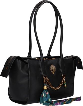 Kurt Geiger Tassen, Dames, Zwart, ONE Size, Leer, Sloane SM Shopper