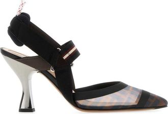 Fendi Multi Color Slingback Heels