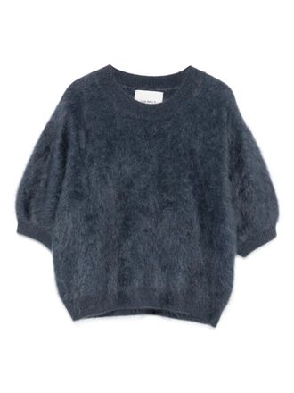 Lisa Yang puff-sleeve cashmere sweater - women - Cashmere - 2 - Blue