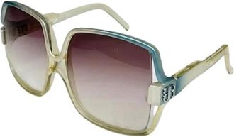 Balenciaga Pre-owned Accessories, female, Blue, Size: ONE SIZE Pre-owned Plastic Sunglasses