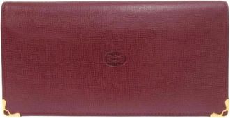 Cartier Pre-owned Wallets, female, Red, Size: ONE SIZE Pre-owned Vintage Long Wallet (bi-fold)