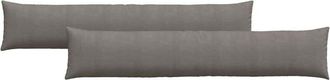 vidaXL Cojines De Sof&aacute; 2 Pcs Gris Claro 200 X 40 Cm Tela De Pana Vidaxl