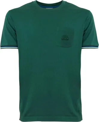 Sundek Tops, Heren, Groen, XL, Katoen, Finn T-shirt