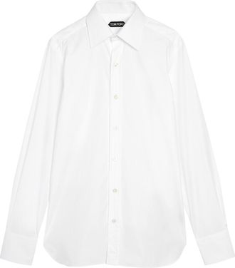 Tom Ford Slim-fit Cotton Shirt - White - 40 (C15.75 / M)