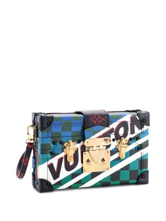 Louis Vuitton Petite Malle Handbag Limited Edition Race Print Canvas clutch bag - Multicolore