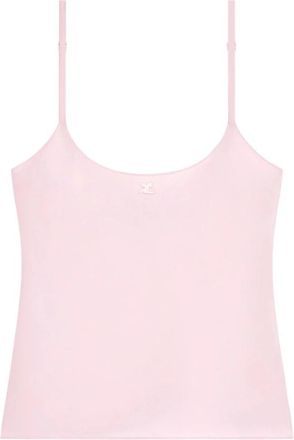 Courr&egrave;ges Logo Top - Dames - Tops zonder mouwen - Roze - M - Tops