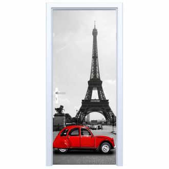 OEM Adhesivo De Tela Para Puerta De Citro&euml;n Con La Torre Eiffel De Fondo 484pd
