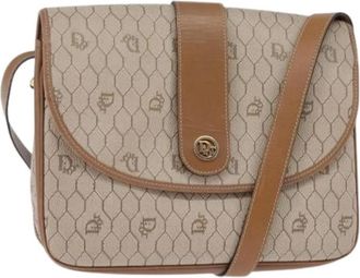 Dior Pre-owned Cross Body Bags, female, Beige, Size: ONE SIZE Pre-owned Vintage Shoulder Bag