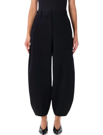 By Malene Birger Rounded Silhouette High-Waisted Pants With Balloon Shape
