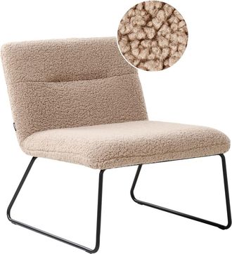 Beliani Sill&oacute;n Boucl&eacute; Beige