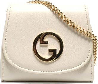 Gucci 2015-2025s medium Blondie crossbodytas met logoplakkaat - Beige