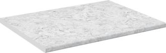 Vicco Encimera De Cocina R-line, M&aacute;rmol Blanco, 80 Cm