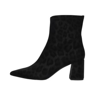 Notre-V Schoenen, Dames, Zwart, 40 EU, Leer, 2478C Enkellaarsjes