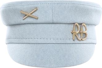 Ruslan Baginskiy Denim Cap - Dames - Hoeden - Blauw - XS - Denim - Accessoires