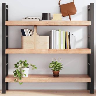 vidaXL Vidaxl - Furniture Limited - Estante Pared Madera Roble Tratada Marr&oacute;n