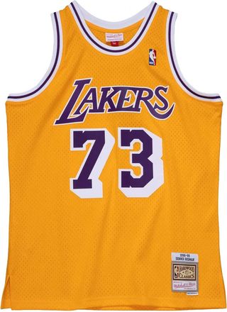 Mitchell & Ness T-shirt Dennis Rodman Los Angeles Lakers Swingman Player 1998/99 - Giallo