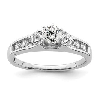 Diamond2Deal 14k Gold Lab Grown Diamond Engagement Ring 0.7Ct Clarity- VS Color- G-H