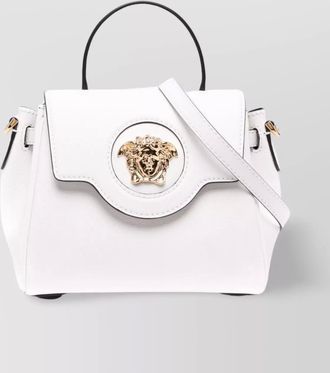 Versace la medusa leather shoulder bag