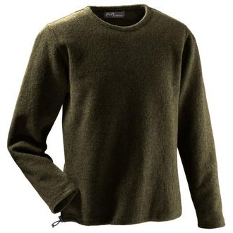Mufflon Leon Merinopullover f&uuml;r Herren | oliv/schwarz