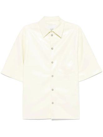 Nanushka Aksel shirt - men - Polyurethane/Recycled Polyester - M - Neutrals