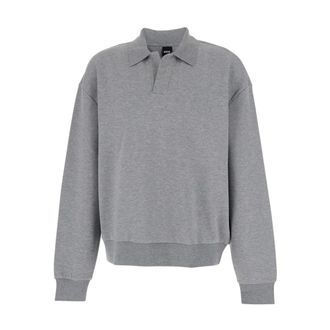 HUGO BOSS Hombre, Sudaderas, Gris, Talla: L