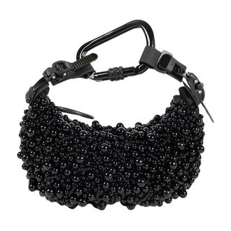 Innerraum Mini Bags, female, Black, Size: ONE SIZE Object HM0 Pearls Half Moon Bag