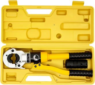 OEM Herramienta De Crimpado Hidr&aacute;ulica, Capacidad De 8 Toneladas, Compatible Con M&uacute;ltiples Matrices, Color Amarillo