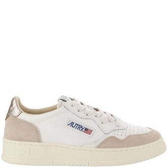 Autry Suede Insert Perforated Leather Sneakers