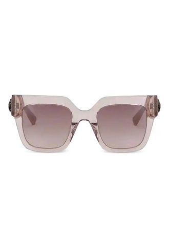 Kurt Geiger eagle-charm square-frame sunglasses - Pink