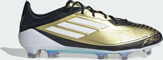 adidas adidas Performance Unisex Messi F50 Elite Firm Ground Boots - Gold - Size UK 10.5