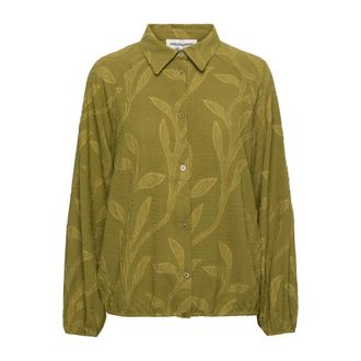 &Co Woman Wina Blouse - Dames - Blouses & Shirts - Groen - Maat: M Poliester