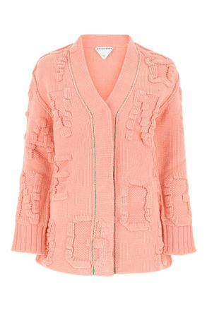 Bottega Veneta Roze Chenille Cardigan