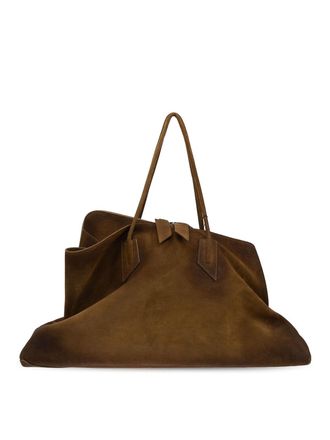 The Attico *Icon Green Brushed Suede Top Handle Bag