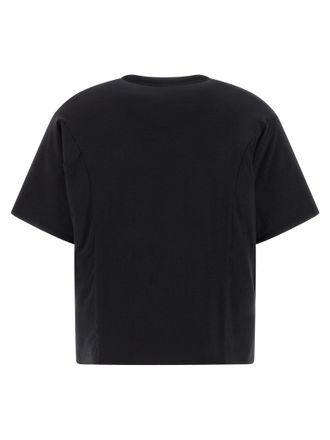 Yohji Yamamoto Logo-Embroidered Lyocell T-Shirt - Black