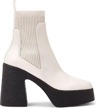 Stella McCartney 115mm Skyla Alter Chelsea boots - women - Other fibres - 39 - Neutrals